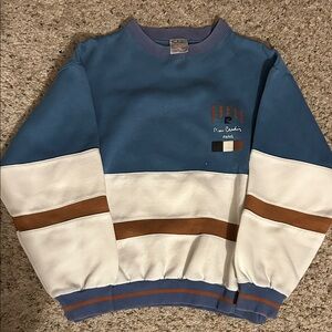 PIERRE CARDIN Paris Men's Sweater in Blue, White, and Brown